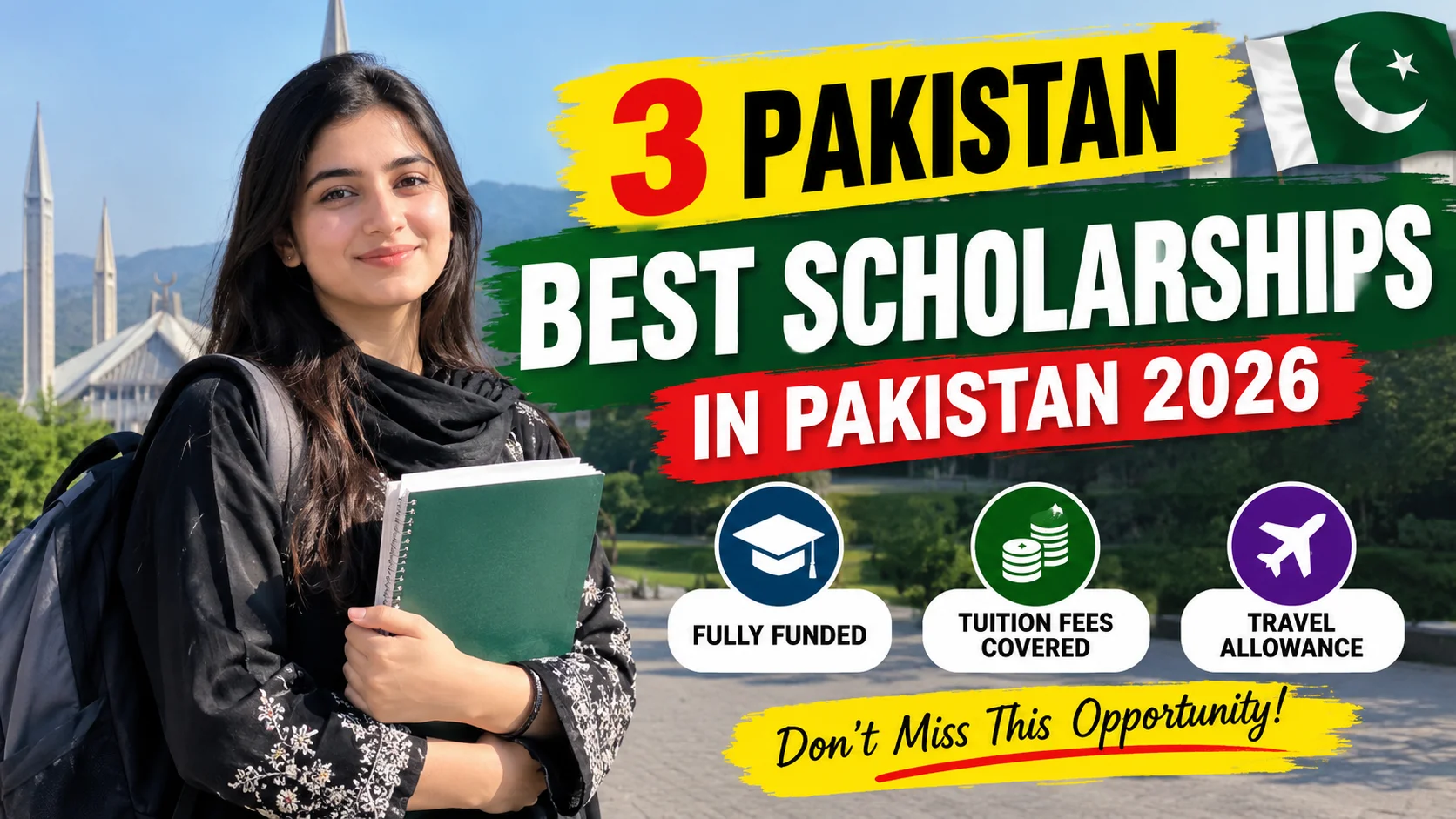 3 Pakistan Best Scholarships 2026: Apply Online Now