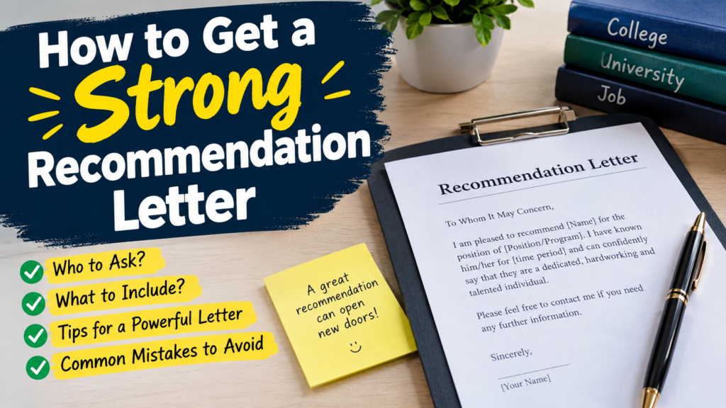 How to Get a Strong Recommendation Letter In 2026?