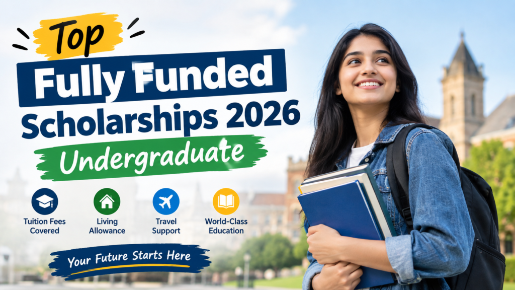 Top Fully Funded Scholarships 2026 Undergraduate: Apply Online Now
