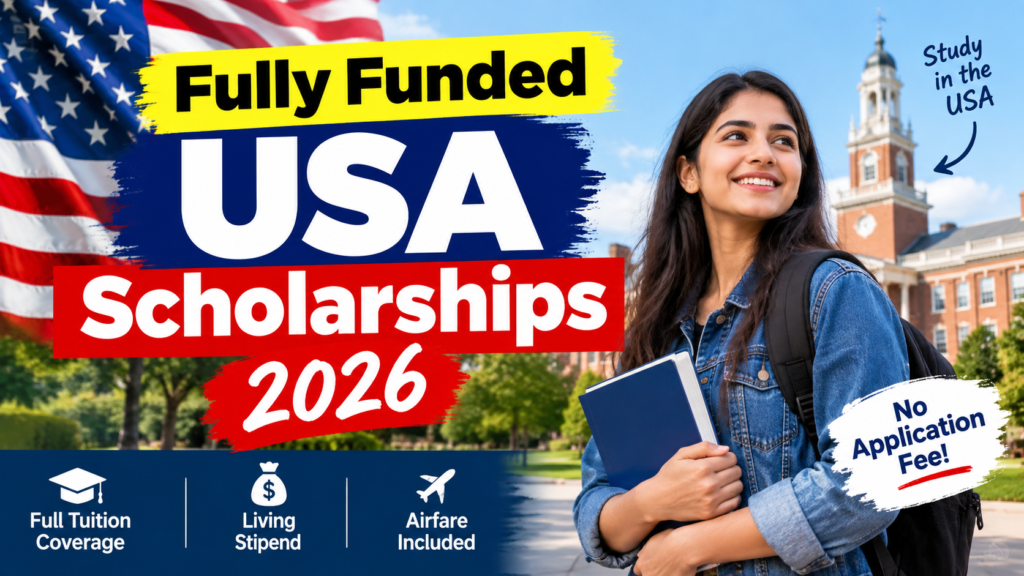 Fully Funded USA Scholarships 2026 for Pakistani Students: Complete Process